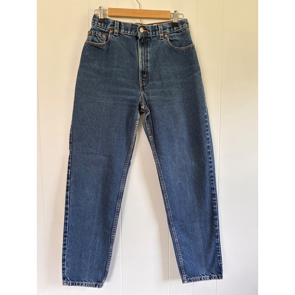 Levis 550 Vintage Relaxed Fit Tapered Leg Jeans Medium Wash Made in USA 12 MIS M